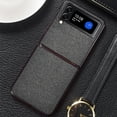 thumbnail image 7 of Allytech Case for Samsung Galaxy Z Flip 4 6.7 inch 2022 Release, anti-drop Anti-fingerprint Shockproof Leather Case Luxury Elegant Case for Galaxy Z Flip 4 for Businessmen, Black, 7 of 7
