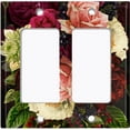 thumbnail image 6 of Metal Light Switch Plate Outlet Cover Rose Red White Wallpaper ROS020, 6 of 13