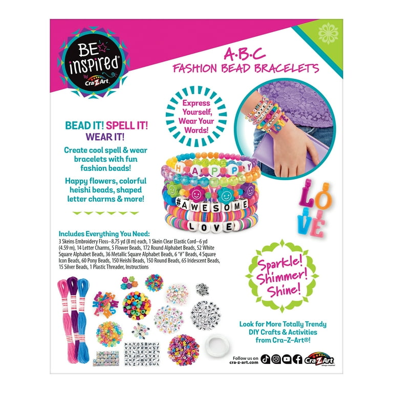 Be Inspired Cra-Z-Art ABC Fashion Bead Bracelet Maker for Tweens