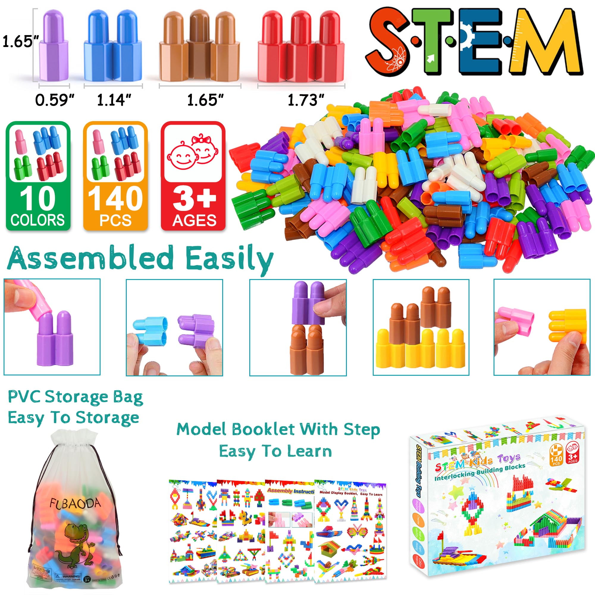 Learning Resources, LRNLER7718, Letter Blocks, 1 / Set, Multi