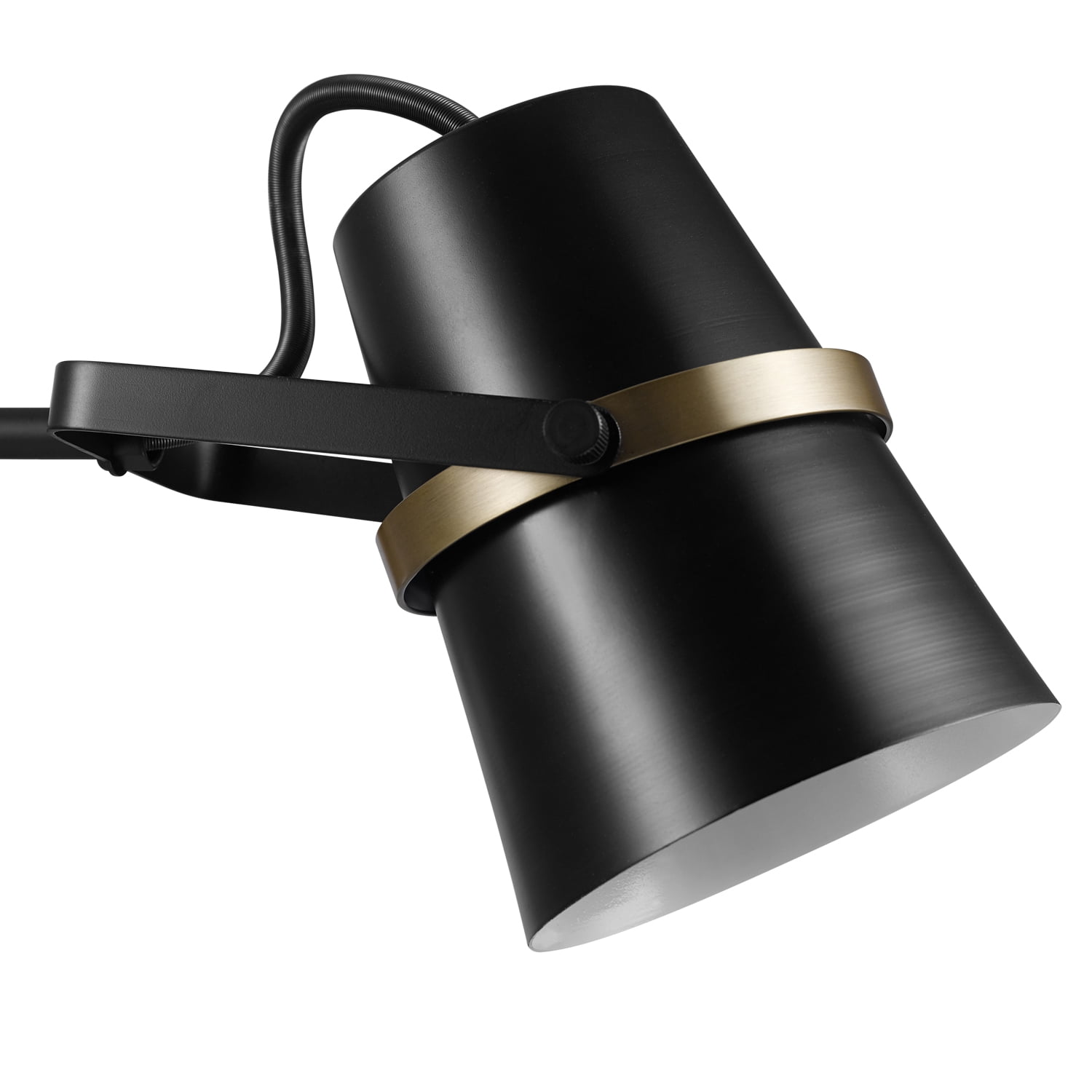 Globe Electric 22" 1-Light Matte Black Plug-in or Hardwire Indoor Swing Arm Wall Sconce