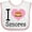 White and Pink, variant on Inktastic I Love Smores Girls Baby Bib