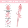 thumbnail image 3 of Palillos para niños, palillos de entrenamiento, palillos de aprendizaje para bebés, vajilla de alimentos complementarios para ejercicio para niños, 3 of 5