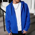 thumbnail image 4 of Fleece Jacket for Mens Winter Warm Lightweight Windproof Jackets Full Zip Hooded Casual Sweatshirts with Pockets, 4 of 8