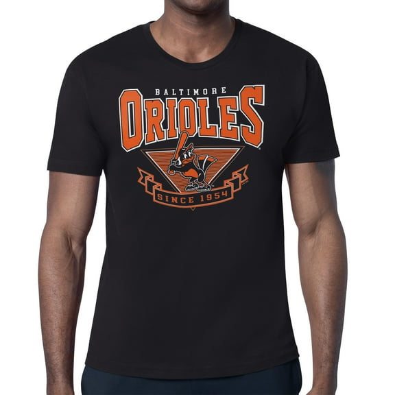 Men's Starter Black Baltimore Orioles -80s Inspired T-Shirt