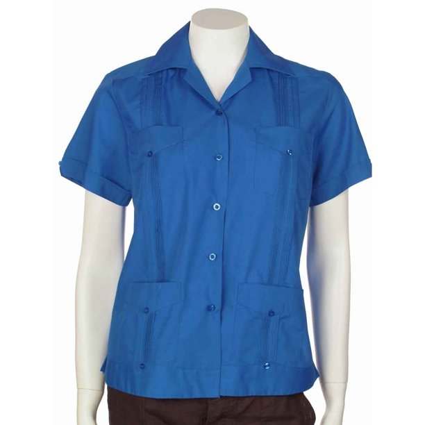 Mycubanstore Guayabera Shirt For Women Basic Style Polycotton Size M Color Skb Walmart Com Walmart Com Mycubanstore Guayabera Shirt For Women Basic Style Polycotton Size M Color Skb Walmart Com Walmart Com
