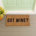 thumbnail image 2 of 28" x 16" Nature Coir Mat, Got Wine?, 2 of 6