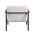 thumbnail image 5 of DeeHome Millie Oatmeal White Stationary Metal Accent Chair, 5 of 8