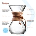 thumbnail image 2 of Cafetera de Vidrio Chemex Pour-Over - Serie Clásica - 6 Tazas - Empaque Exclusivo, 2 of 5