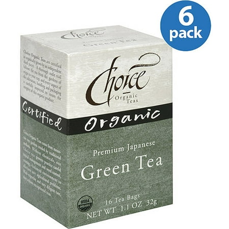 Choice Organic Teas Japanese Green Tea Bags, 1.1 oz, (Pack of 6)