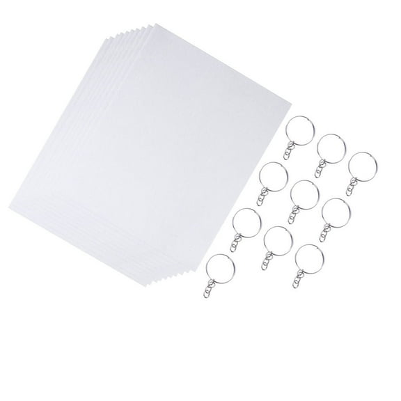 WORGEOUS 10 Sheets Heat Shrink Paper Shrinkable Film Premium Material