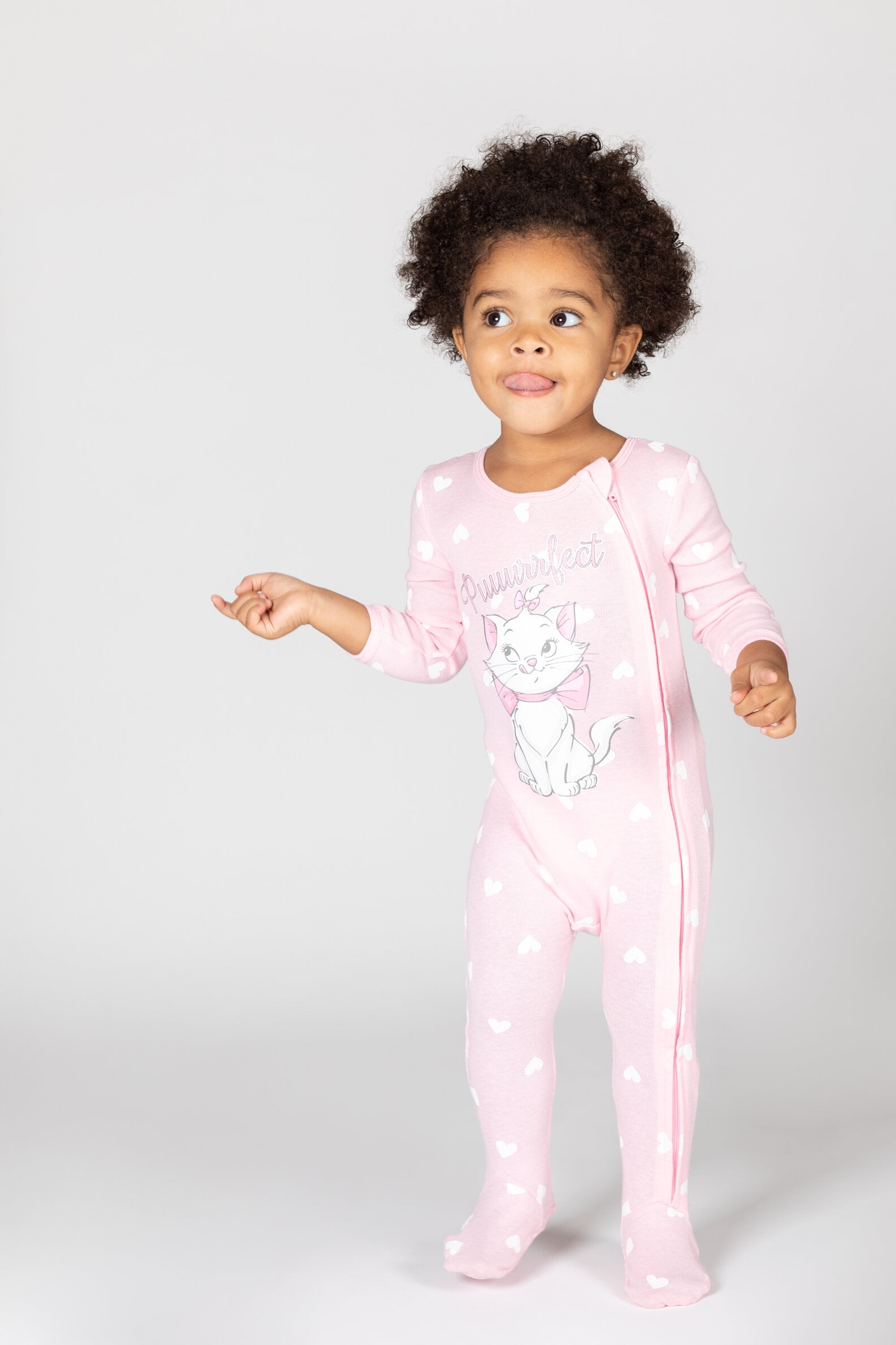 Disney The Aristocats Bambi Infant Baby Girls 3 Pack Zip Up Sleep N' Plays Newborn to Infant