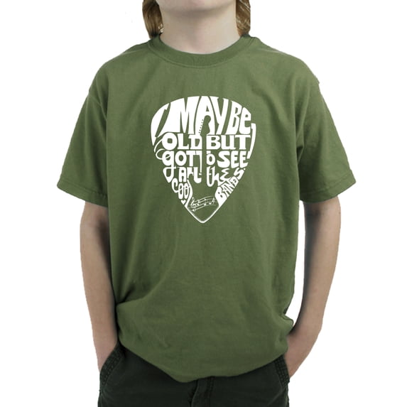 Boy's Word Art T-shirt - Guitar Pick