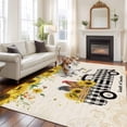 thumbnail image 2 of 8x10 Area Rugs for Living Room, Country Kitchen Sunflowers Non Slip Area Rugs for Kitchen Bedroom Entryway, Rustic Truck Vintage Farmhouse Washable Carpet Runner Rug Floor Mats for Bedroom Home Decor, 2 of 8