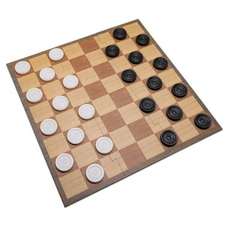 UPC: 0738223060111 | Travel Checkers Board Game for Kids – Small Portable 11 x 11 Foldable Checkerboard