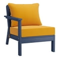 thumbnail image 4 of WestinTrends Avalon Outdoor Patio HDPE Sectional Sofa with Patio Cushions, Navy Blue/Yellow, 4 of 5
