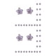 thumbnail image 1 of Jumpingount 10 Uds pendientes colgantes exquisitas flores de cinco pétalos accesorios de de aleación suministros hechos a mano para Type2 NO2, 1 of 6
