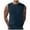 Navy, variant on VSSSJ Mens Muscle Tank Tops Sports Workout Sleeveless Round Neck Casual Pullover T-Shirts Big And Tall Ribbed Solid Color Basic Lightweight Gym Vest Khaki XXXL