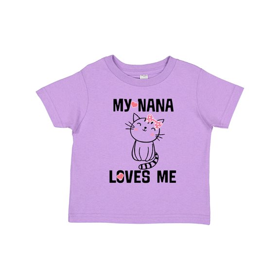 Inktastic My Nana Loves Me Girls Girls Toddler T-Shirt