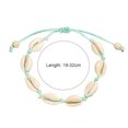 thumbnail image 2 of Pulsera de estilo hawaiano con conchas tejidas a mano, ajustable, para el tobillo, para vacaciones en la playa, para mujeres y niñas, 19-32 cm, 2 of 5