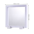 thumbnail image 4 of Clear Display Frames Set Floating Holder Jewelry Dustproof Box for Necklace Ring Bracelet (White, 4 Boxes+8 Bases), 4 of 7