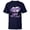 Navy, variant on Disney Daisy Duck Racing Team "VROOOOSH" Race Car Driver - Short Sleeve T-Shirt for Kids - Customized-White