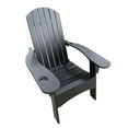 thumbnail image 3 of Adirondack Chair | Outdoor Use on Patio or Porch | Solid Populus Wood | Relaxing Sloping Seat, 3 of 3