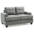 thumbnail image 3 of Glory Furniture Sandridge Microsuede Loveseat in Gray, 3 of 6