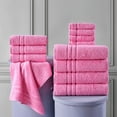 thumbnail image 5 of Hawmam Linen Pink Towels Set | 6-Piece 100% Turkish Cotton | 2 Bath Towels, 2 Hand Towels, 2 Washcloths | Soft, Plush, Fluffy, Quickdry, Super Absorbent | Hotel Quality, Spa, Gym, Dorm, Eco Friendly, 5 of 7