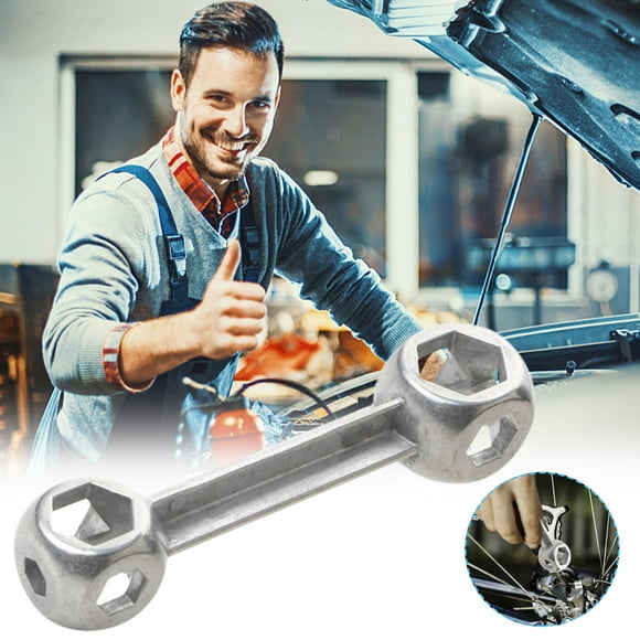 10-In-1 External Hex Wrench Set, 6-15mm, Dog Bone Shape, Alloy Steel Construction, Compact and Portable, for Bicycle Repair, Home, and Automotive Maintenance