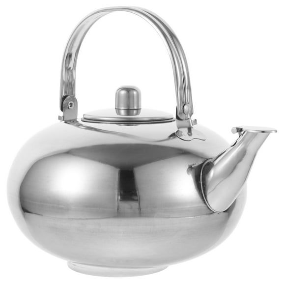 KONTONTY Tea Kettle Stovetop 1Pack Stainless Steel Whistling Teapot for Boiling Water and Tea Brewing Households
