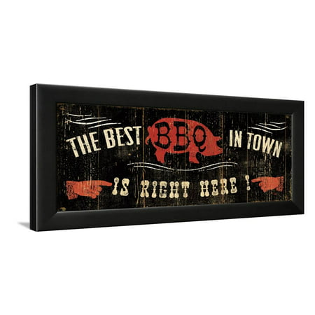 The Best BBQ in Town Framed Print Wall Art By Pela