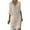 Beige, variant on ZZwxWA Women Casual Boho Half Sleeve Flowy Shift Midi Dress Summer V Neck Lace Hollow Flowy Beach Tshirt Dress