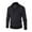 Black, variant on Men's Quarter Zip Sweater Casual Color Block Cable Knit Mock Neck Henleys Sweater Lightweight Soft Slim Fit Pullover Sweater with Ribbing Edges