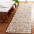 thumbnail image 2 of SAFAVIEH Trace Mia Medallion Runner Rug, Gold/Ivory, 2'3" x 9', 2 of 8