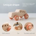 thumbnail image 5 of Coche de juguete de silicona Montessori para bebé de 0 a 12 meses, cosas para bebé recién nacido, mordedor de silicona para bebé, coche de juguete educativo, bloques de silicona, 5 of 5