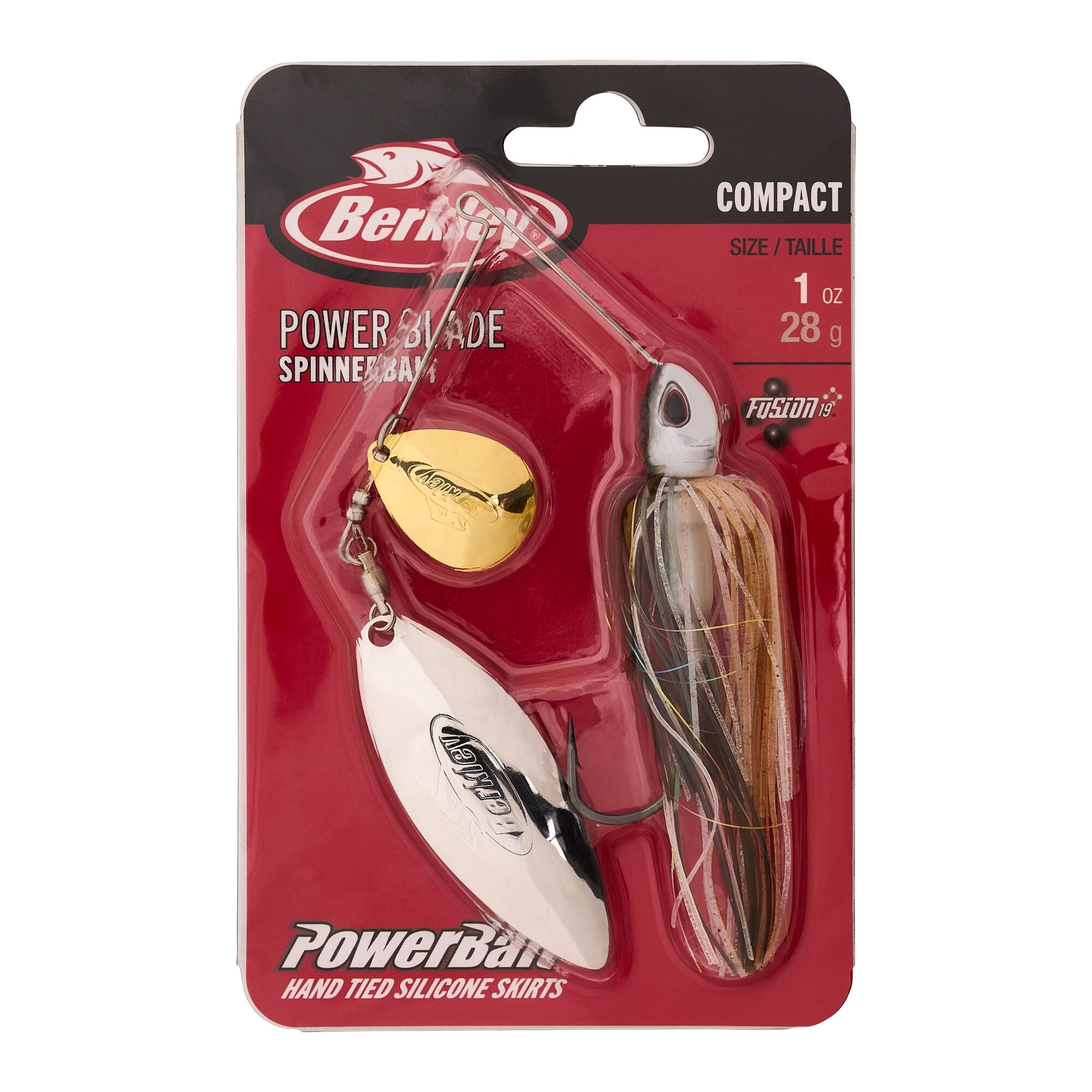 Berkley Power® Blade Compact, Spinnerbaits, Shad Spawn/Gold + Silver (1-count)