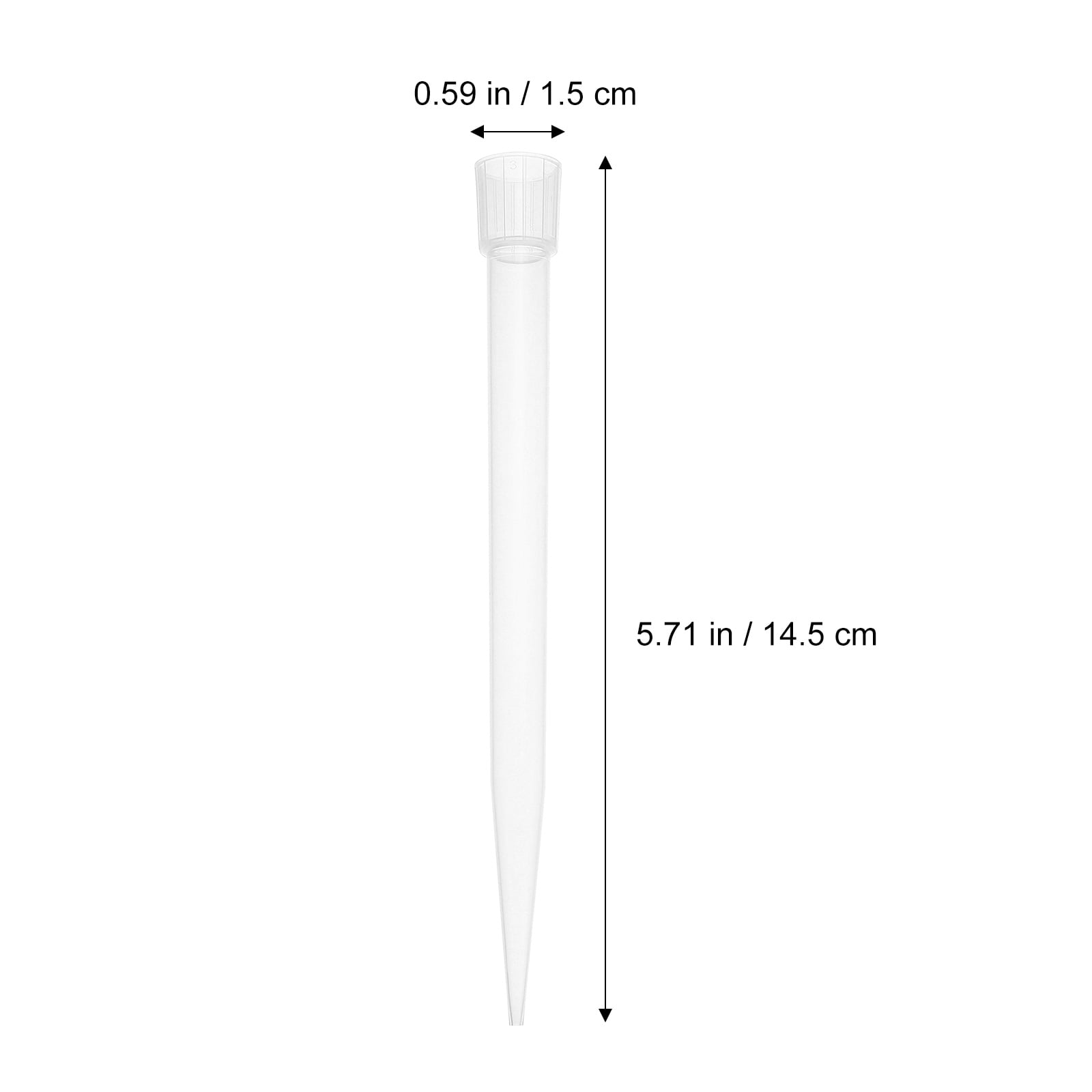 Soimiss Pipettor Nozzle Tip 5Ml PP for Accurate Liquid Transfer 300Pcs
