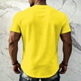 thumbnail image 6 of Yifymode Oversized Shirts for Men Vintage Short Sleeve Beach Vacation Tops Solid Casual Loose Fit Breathable Athletic T Shirts, 6 of 6