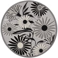 thumbnail image 3 of Nourison Aloha Indoor/Outdoor Black White 7’10” x Round Area Rug (8 Round), 3 of 10