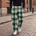 thumbnail image 5 of YNGKMEA Cargo Pants Men Lightweight Loose Fit Casual Pants Fashion Travel Drawstring Waist Long Trousers Comfy Pants with Multi Pockets Green L, 5 of 6