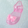 thumbnail image 7 of Girl's Jelly Sandals Summer Bow Flat Shoes Closed Toe Summer Beach Shoes Anti slip Transparent Fisherman's Shoes Girl, 7 of 7