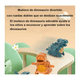 thumbnail image 4 of "Juguete Infantil De Tobogán De Escalada Con 5 Dinosaurios Belug, Verde ", 4 of 5