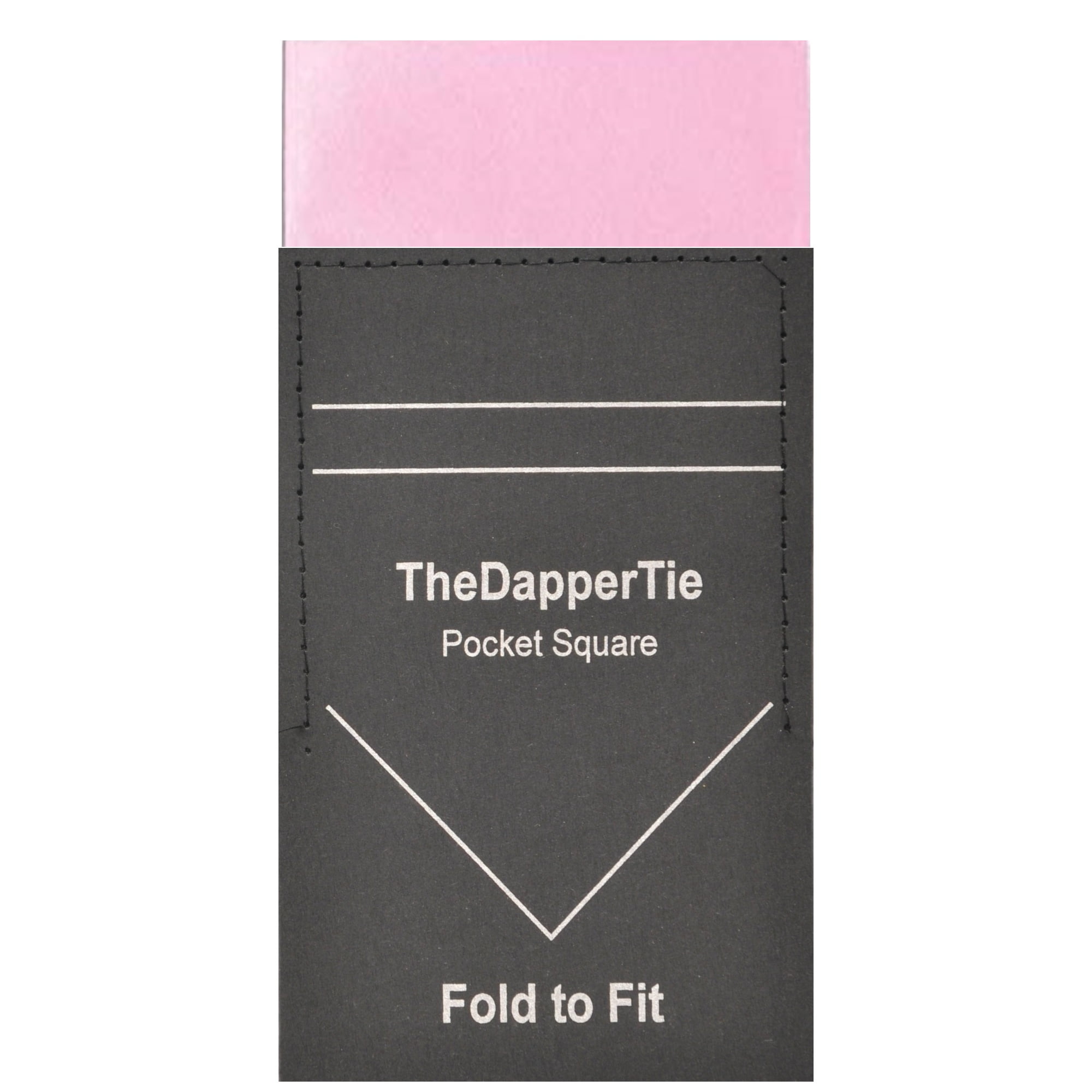 Men's Solid Flat Pre Folded Pocket Square on Card TheDapperTie