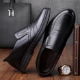 thumbnail image 4 of Zapatos de cuero de negocios Zapatos casuales británicos de negocios para hombres Zapatos de papá de mediana edad de estilo coreano a la moda que combinan con todo, 4 of 6