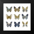 thumbnail image 2 of Bosco, Julia 20x20 Black Modern Framed Museum Art Print Titled - Butterfly Study I, 2 of 5