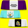 thumbnail image 2 of Custom Logo Table Runner, Custom table runner with your logo and message, craft fair table runner 24"x72", 2 of 6