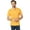 Blazing Orange, variant on Men's Slim Fit Solid Tipped Interlock Polo Shirt, Blazing Orange, Medium