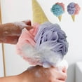 thumbnail image 1 of Vaidha Ice Cream Bath Sponge Shower Loofah Sponge Exfoliating Bath Sponge Body Scrub Mesh, 1 of 6