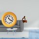 thumbnail image 2 of Reloj de pared silencioso contemporáneo con escultura artística de una figura humana abstracta pensante, ideal para la decoración moderna de cocina, c, 2 of 8